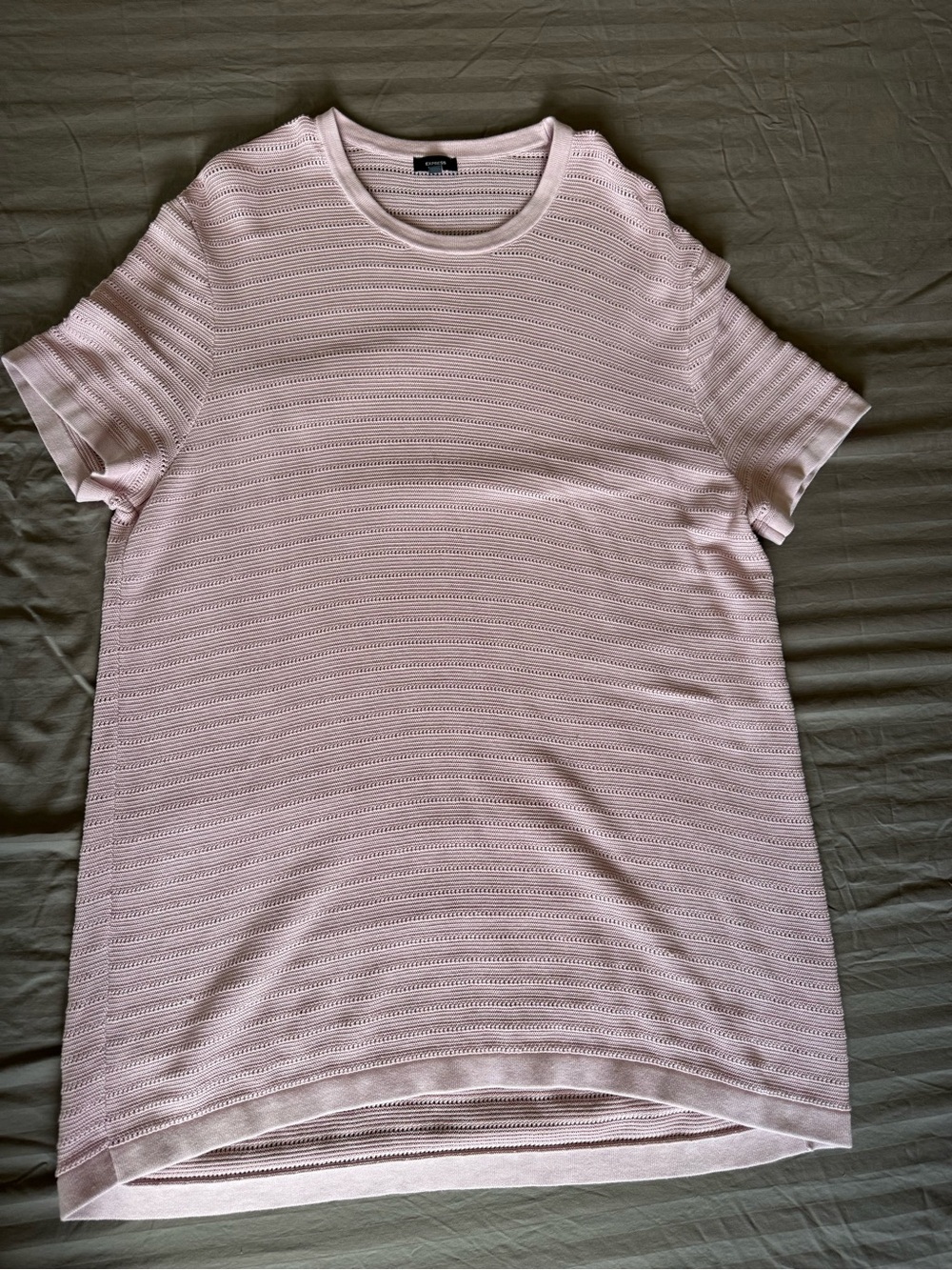 Pointelle Cotton-Blend Short Sleeve
Sweater T-Shirt